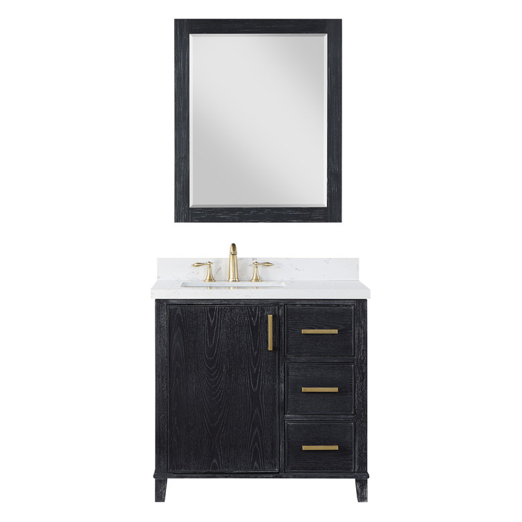 Red Barrel Studio® 36'' Single Bathroom Vanity with Cultured Marble Top